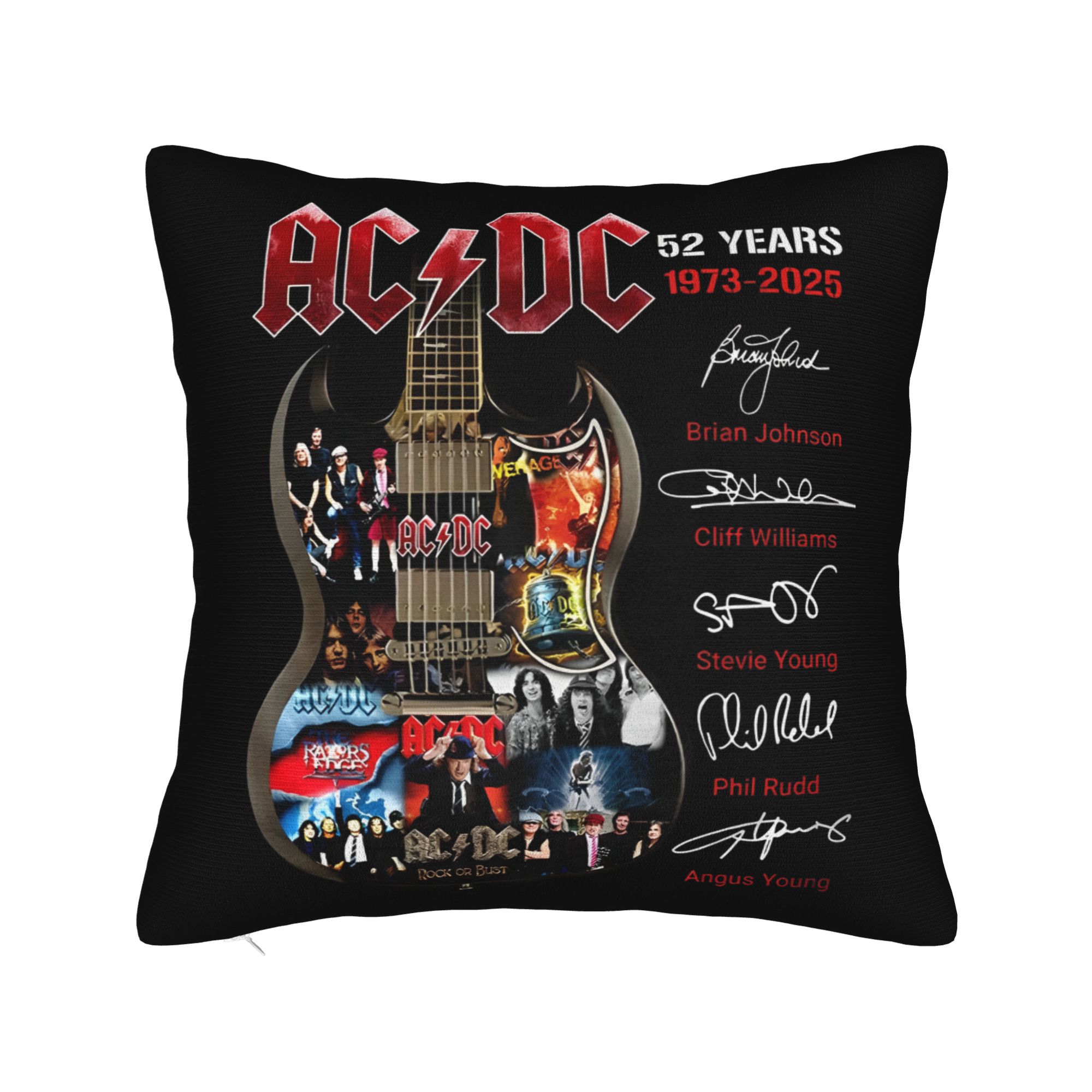 

Автомобильные украшения a-ACDC-s PWR UP Тур по Австралии 2025 Наволочка Мерч Наволочка на молнии Разные размеры 12x12in 30X30cm