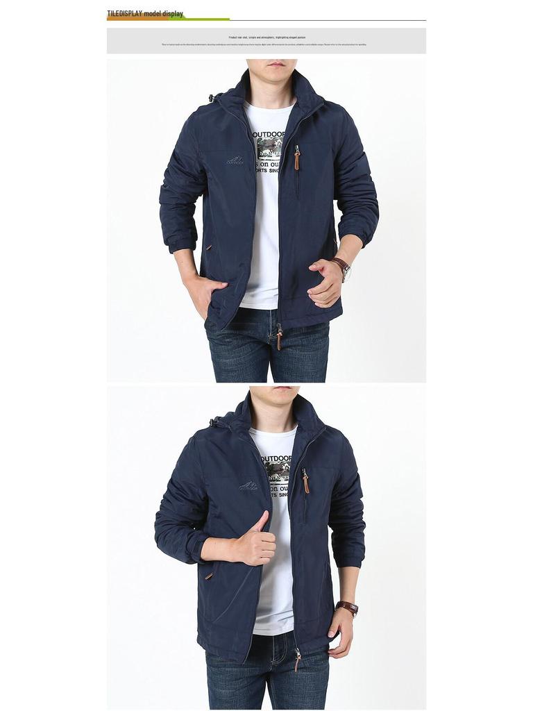 Wasserdichte Winddichte Dick Gefütterte Outdoorjacke für Herren