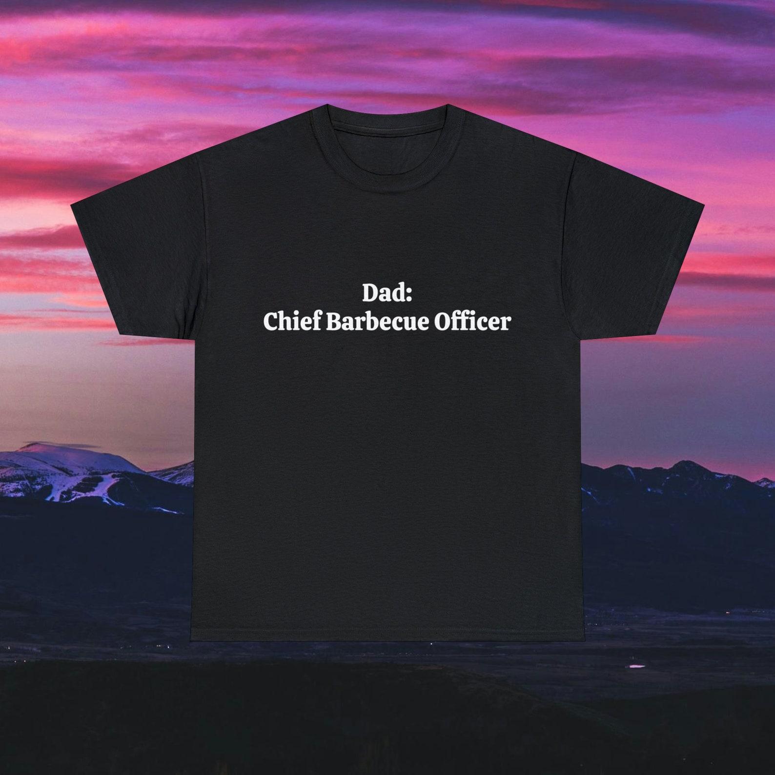 Dad Chief Barbeque Officer Fathers Day T shirt M