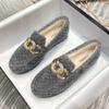 Winter Women Flat Shoes Warm Casual Boat Shoes Girl Outdoor Plush Short Boots