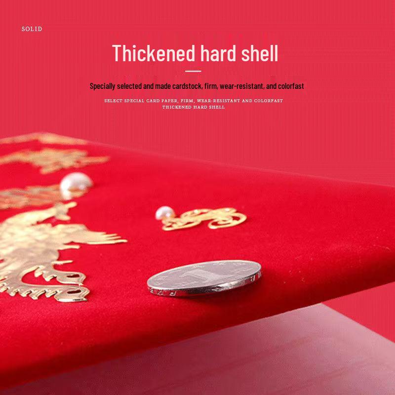 Chinese Style Wedding Gift Money Account and Signature Book