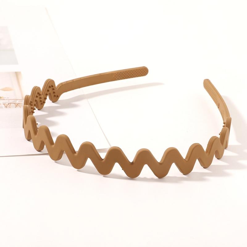 Solid Color Simple Square Shaped Headband Anti-Slip Invisible Girls Hair Hoops For Teenager Fixed Hairstyle Accessories Hair Rim