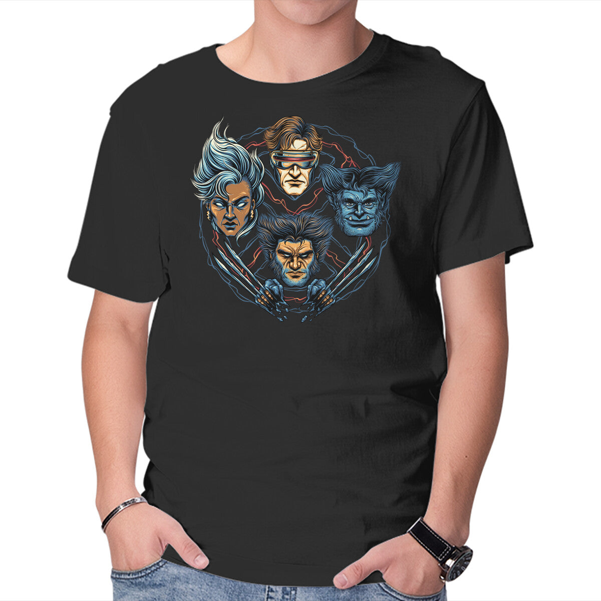 Unisex Crew Neck T-Shirt Mutant And Proud Graphic Short Sleeve Casual Tee XXL