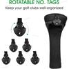 Xiaomi 3Pcs/Set Long Neck Golf Club Head Covers Wood Driver Protect Headcover Number Tag Fairway Golf HeadCover Golf Accessories