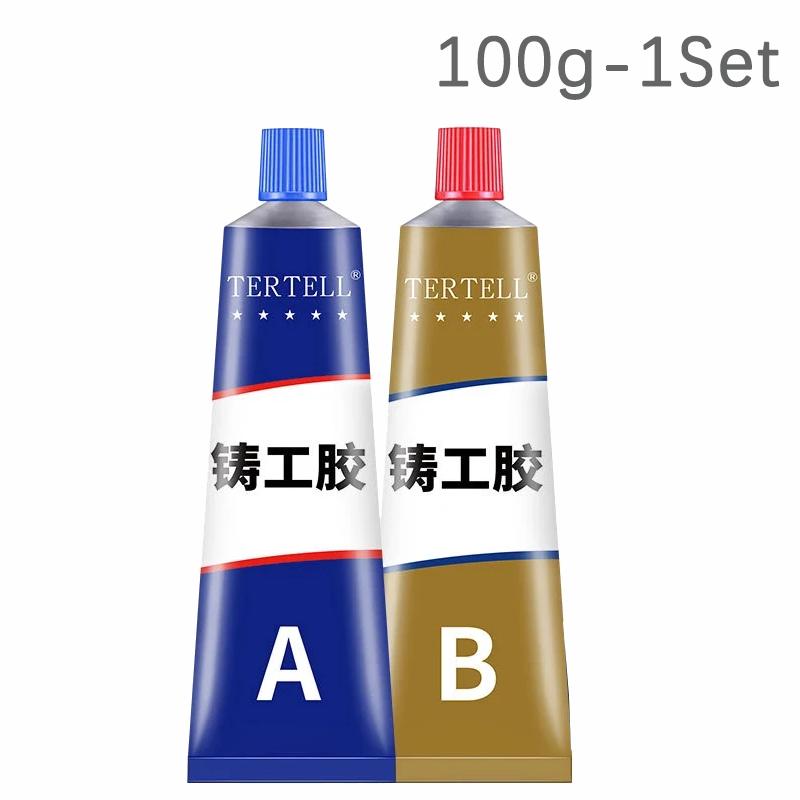 1-10Set Metal Repair Glue Quick-drying Casting Glue Industrial Repair Agent AB Glue Heat Resistance Cold Weld Adhesive