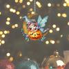 Festive Cartoon Acrylic Pumpkin Hanging Decoration For Car Interior Halloween Decor