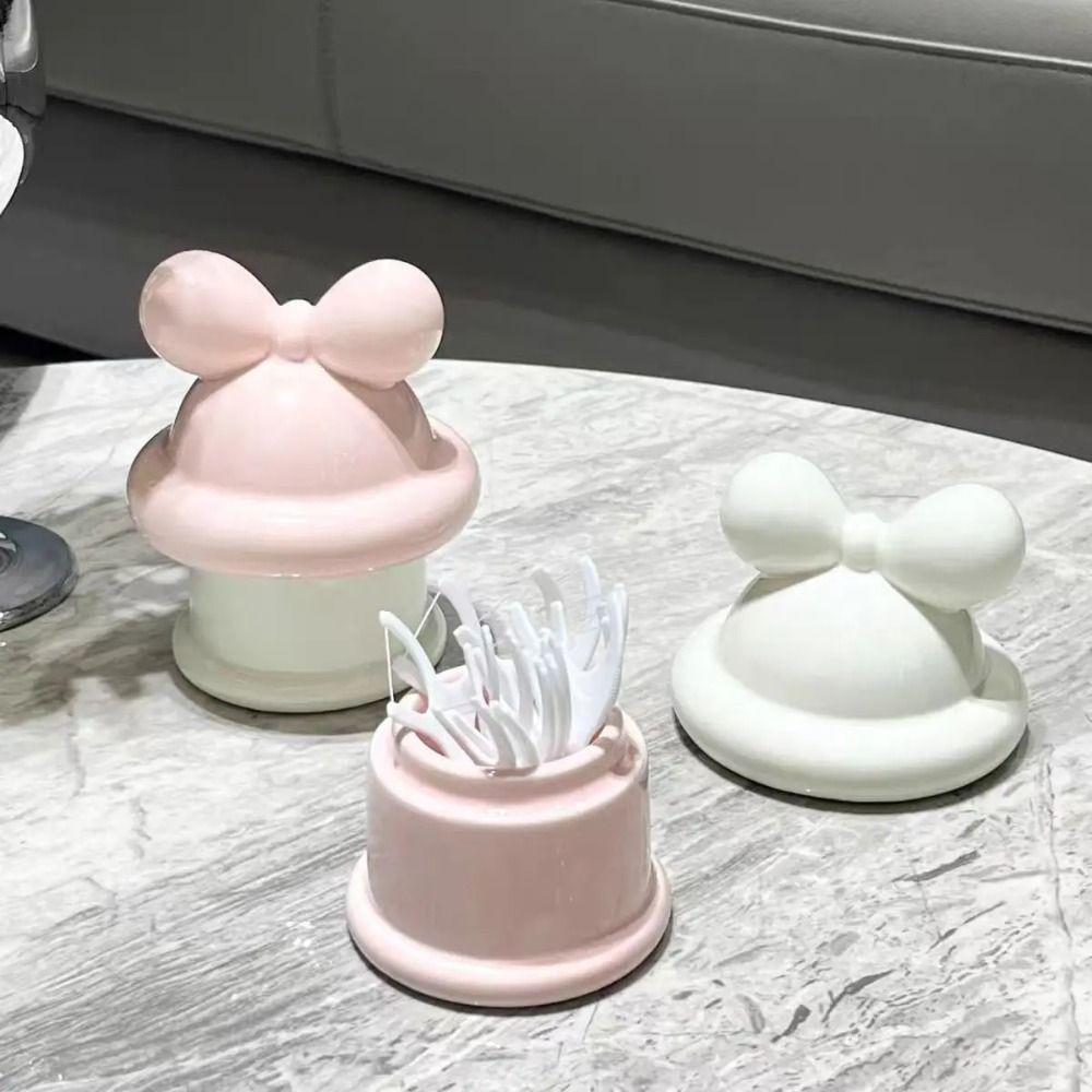 Creative Toothpick Box Ceramic Toothpick Dispenser Toothbridge Holder  Living Room