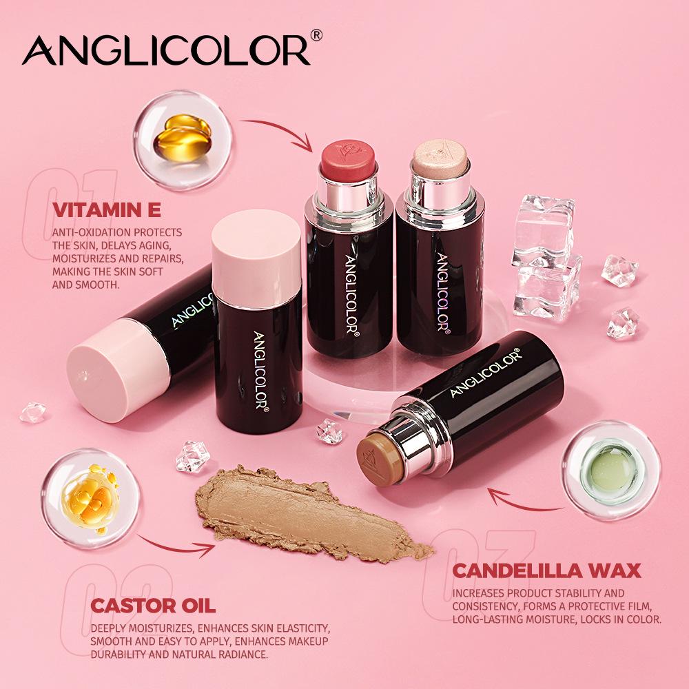 Highlighter and Contour Stick: 3D Brightening, Under-Eye Concealing, Face Blush Cream