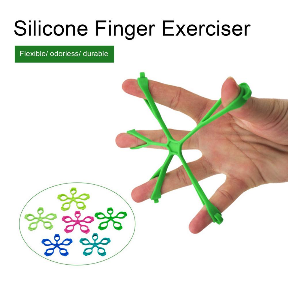Hand Gripper Silicone Finger Expander Exercise Hand Grip Wrist Strength Trainer Finger Exerciser Resistance Bands