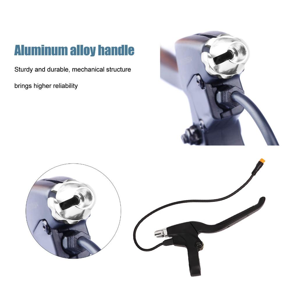 1Pair Waterproof Interface Electric Bike Brake Levers Brake Handles  Electric Bicycle Accessories
