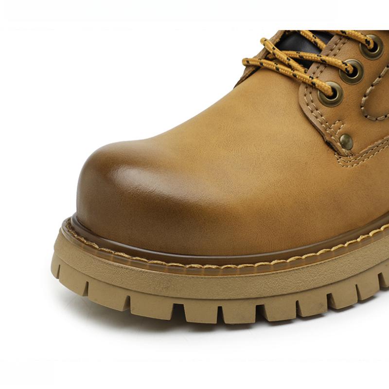 Klassische Herrenschuhe Lässiger Lederschuh Verdickte Rutschfeste Abriebfeste Sohlen Arbeitsschuhe