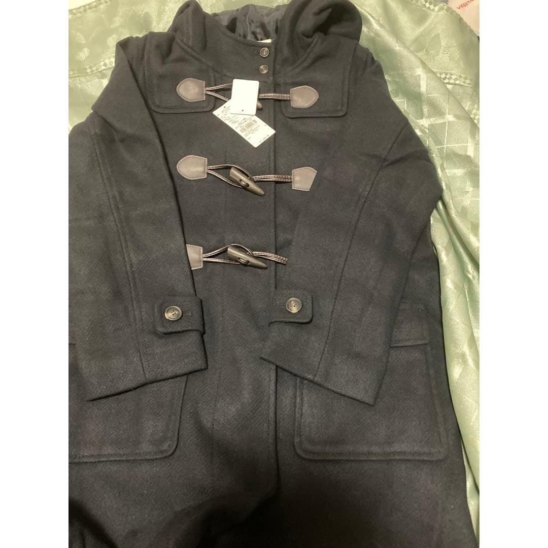 Navy duffel coat earth music ecology