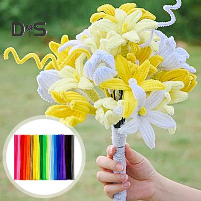 100 ks 30 cm čistič na trubičky 20 barev Chenille stonek Barevný DIY projekt Umění Řemesla Kroucené tyčinky Vzdělávací hračka Děti Kluci Dívky Řemeslnické potřeby