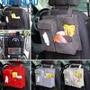 JUSTINLAU Car Back Seat Storage Bags Organizer Hanging Bag Box Towel Phone Storage Felt Bag Trash Can Organizer Car Accessories