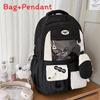Sweet Girl Backpack With Fabric For School Use