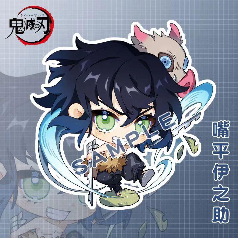 Demon Slayer Kimetsu No Yaiba Blade Ghost Keychain Acrylic Pendant Car Key Chain Fans Xmas Gift Anime doll toy of kids Carry Mini Lightweight Portable