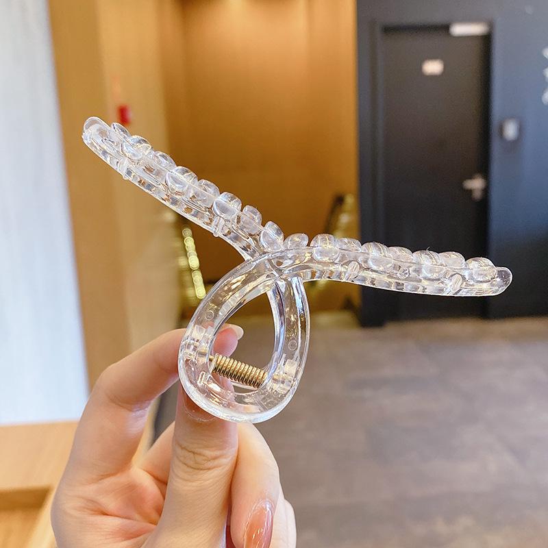 Elegant Large Hair Claw Clip for Thick Hair - High-End Korean Updo Shark Clip