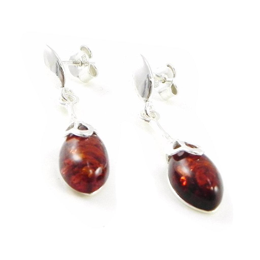 Les Trésors De Lily [I8945] - Amber 'Inspiration' Silver Earrings