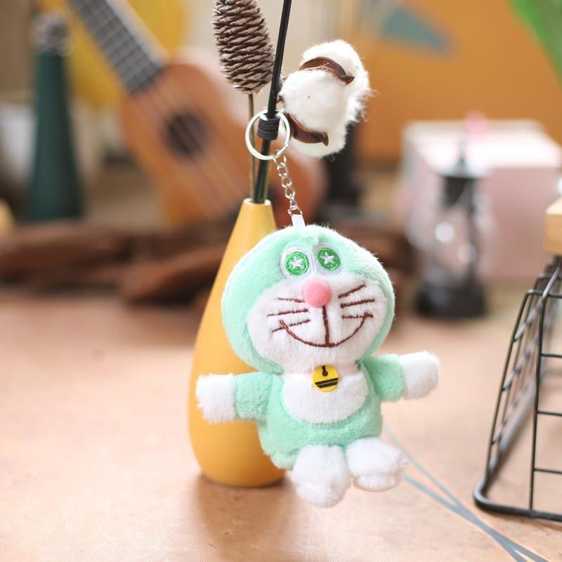 Keychain Doraemon Cute Cartoon Girl Kid Backpack Decoration Pendant Doll Plush