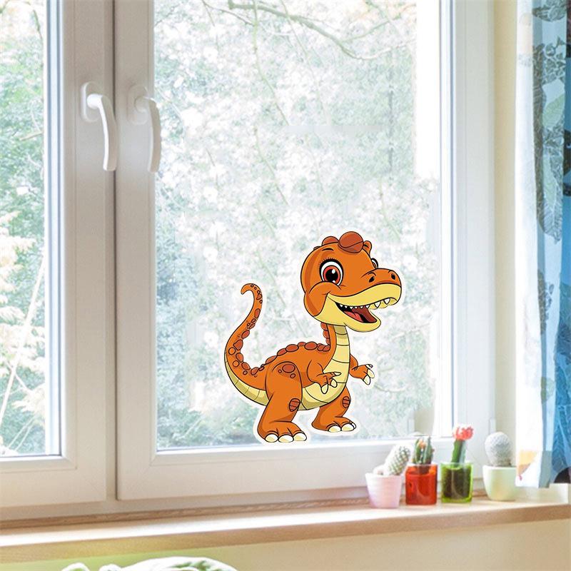 Cute Cartoon Dinosaur Car Motorcycle Electric Vehicle Decoration Stickers Waterproof Fridge Laptop Decals HE65
