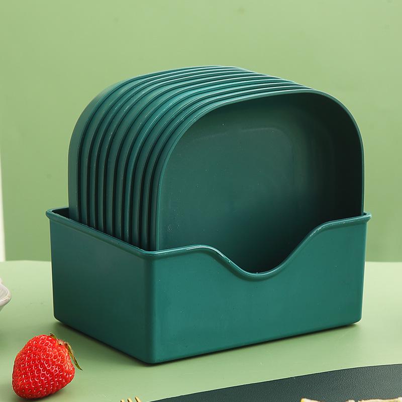 Japanese-Style Creative Plastic Bone Dish with Base