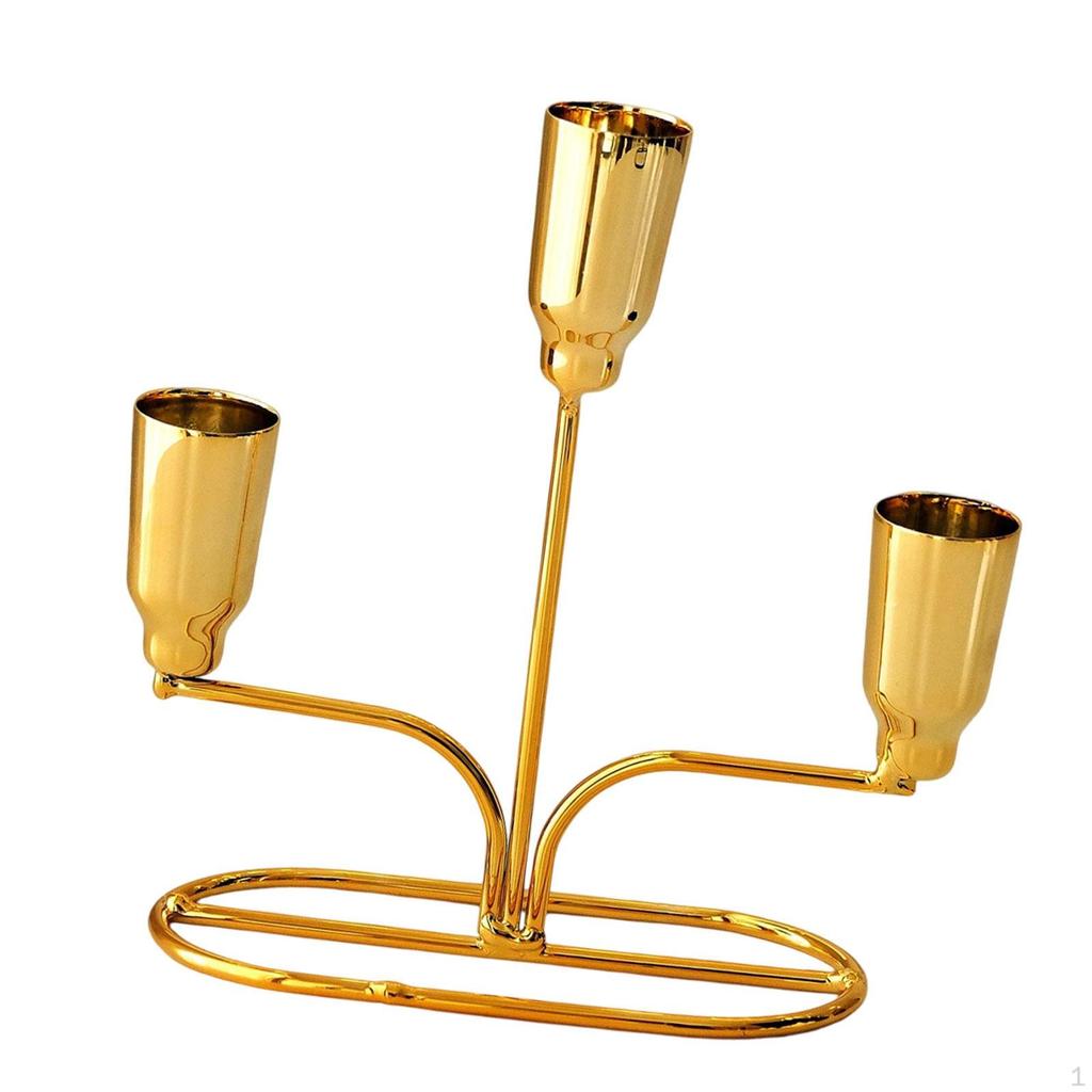 Candle Holder Iron Art for Festival Tabletop Decoration