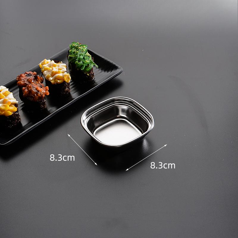 

Разделенные миски из нержавеющей стали для соуса, поднос для приправ, соусов, соусов, уксуса, специй, кетчупа, соли, сахара, ароматизатора