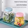 Macaron Color Series Glass Storage Jar for Candy, Dried Fruit, and Honey
