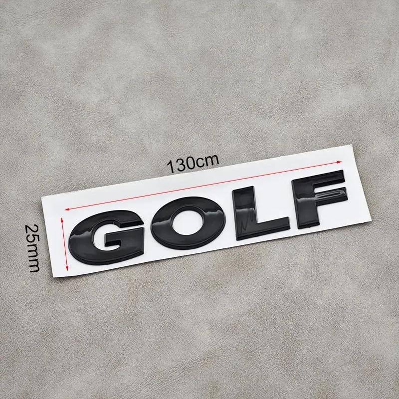 2026 Hot For VW VOLKSWAGEN VW 3D ABS Chrome Black Logo GOLF Emblem Letters Sticker Car Rear Trunk Badge For Volkswagen Golf 4 5 