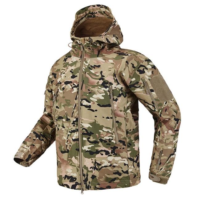 soft shell cold weather jacket army