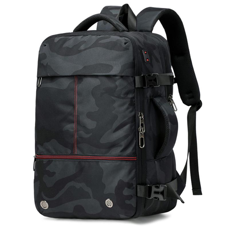 Large-Capacity Expandable Business Travel Backpack for 17.3 Inch Laptop