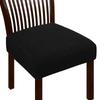 Jacquard Chair Seat Cover Elastic Chair Slipcovers for Home Banquet Dining Room Solid Color Removable Washable Chair Covers