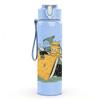 1PC Camping Tent Cartoon Art 750ml Color Plastic Sports Water Bottle Leakproof Flip Straw Lid Suitable for Sports Office Home Use