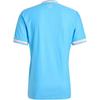 Adidas Originals Logo Slim Fit Short Sleeve Soccer Shirt Men Tops Blue JN8479