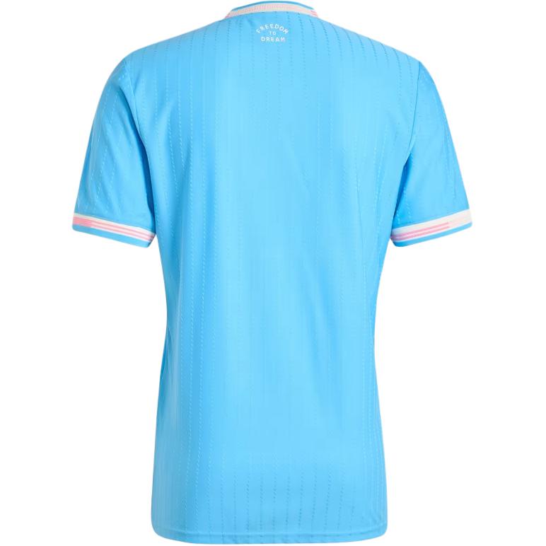 Adidas Originals Logo Slim Fit Short Sleeve Soccer Shirt Men Tops Blue JN8479