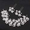 Europe and America Cross Border White Acrylic Frosted Flower Handmade Pearl Flexible Chain Hair Accessories Headdress Hairpin