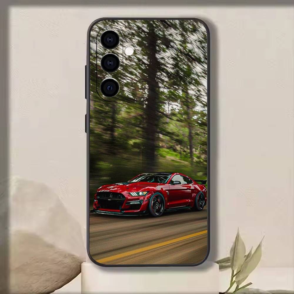 Ford Mustang Phone Case For Samsung Galaxy A73,A72,A71,A70,A53,A52,A51,Others Soft Black Cover