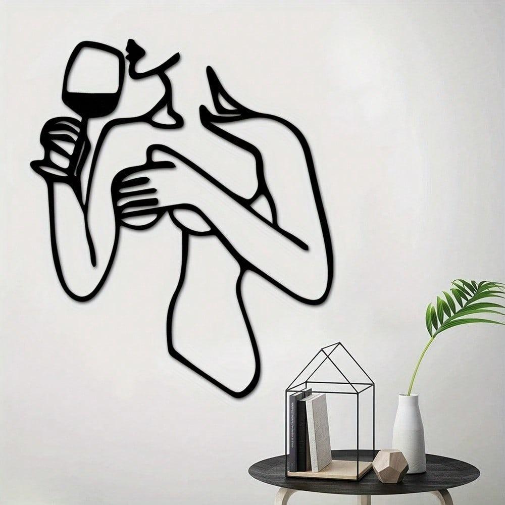 Metal Wall Art Holiday Gift Wrought Iron Home Decoration for Garden
