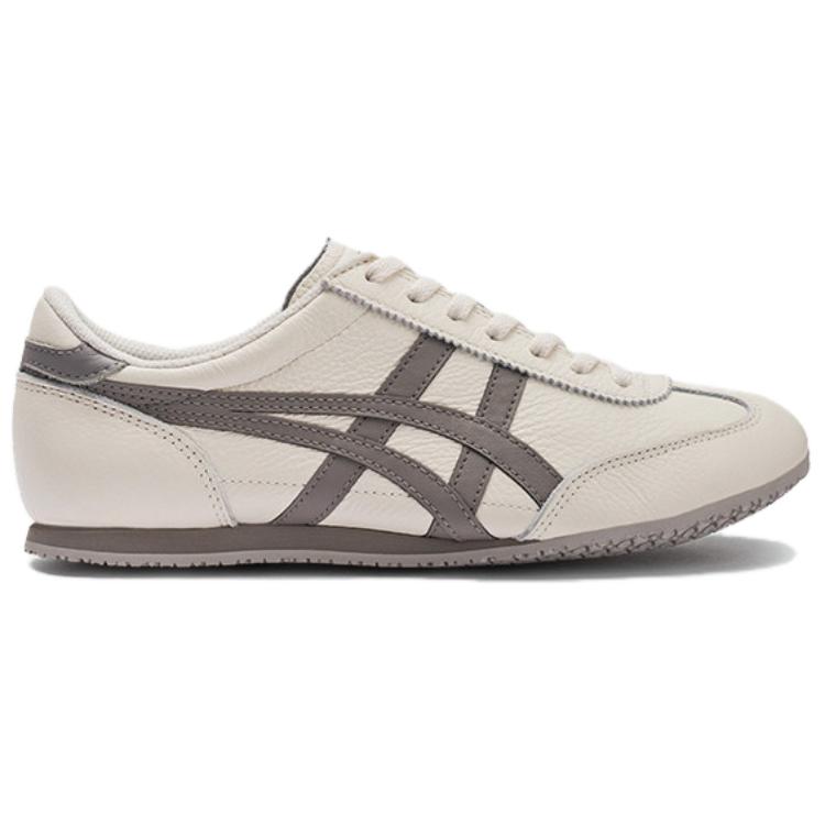 ONITSUKA TIGER Machu Racer Fashion Comfortable Slip Resistant Durable Low Top Lifestyle Casual Shoes Unisex Casual Shoes White Gray 1183B770-108