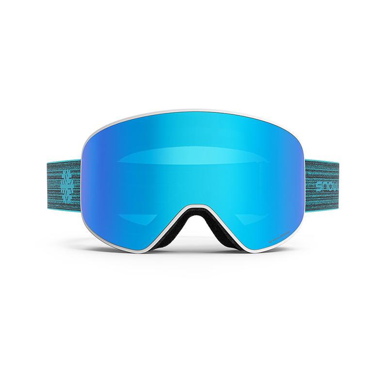 Winter New Ski Goggles High Definition Anti-fog and Anti-ultraviolet Professional Mountaineering Myopia Frames Available PC&Blue