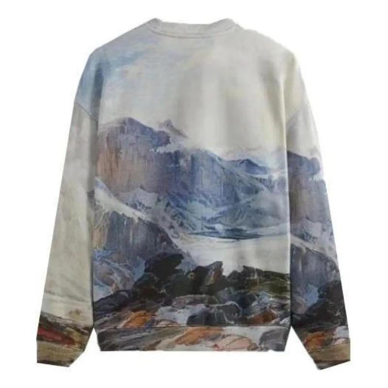 Kith Men's Chalk Peak Nelson Graphic Crewneck Sweatshirt KHM030879-410