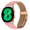 Wrist Strap For Samsung Galaxy Watch3 41mm/Watch Active2 40mm/44mm Genuine Leather Watch Band with Rose Gold Connector Turtle Back Buckle