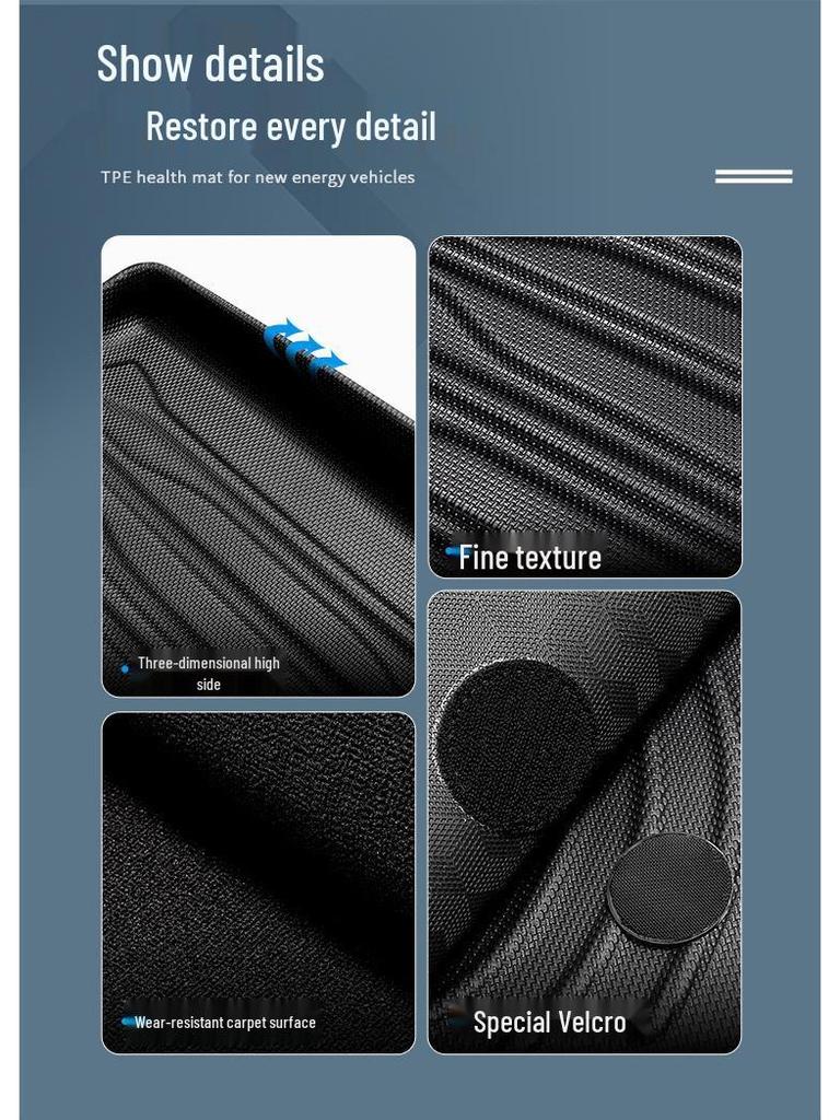 All-Weather TPE Trunk Mat for 2022-2024 BYD Tang Tengshi N8