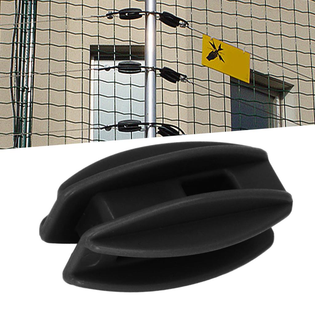 100PCS Electric Fence Insulator Weather Resistant ABS   Tube Post Insulator for Steel Wire