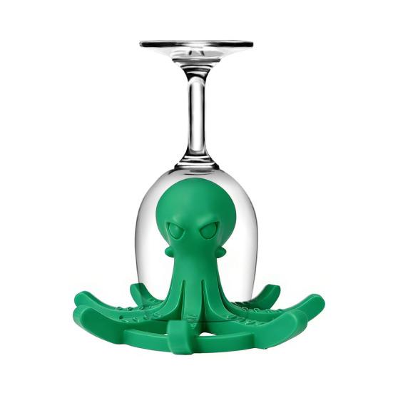 Octopus-Shaped Cup Drying Rack with 8-Arm Creative PLA Water Bottle Holder for Mugs Glasses Tumblers Space-Saving Countertop Organizer for Kitchen