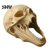 Horror Party Requisiten für Spukhäuser 3D Gedrucktes Halloween Totenkopf Ornament, Realistische Statue, Gruselige Gotische Wohnkultur Figur mit Scharfen Zähnen Haus