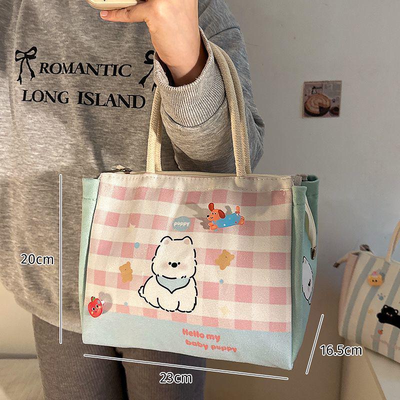 Niedliche Isolierte Lunchtasche mit großem Fassungsvermögen und Alufolie für Schüler und Büroangestellte