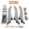 7PCS Left Hand Driver LHD Car Interior Left Right Leather Door Pull Handle Assembly Set For BMW 5 Series F10 F11 523i 525i 528i