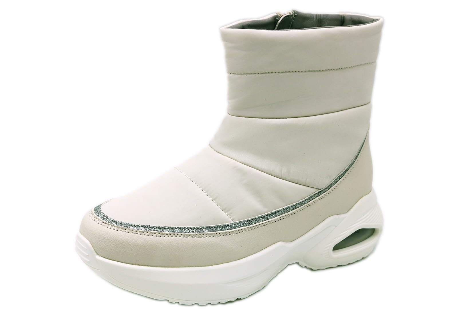 

Jewel Casquette Lightweight Snow Boots with Air Cushion and Thick Soles Women s Waterproof, Non-Slip (Product Code 93371102) слоновая кость