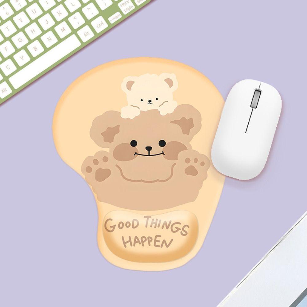 Non Slip Hand Support Mouse Mat Ergonomic Office Accessories Cartoon Wrist Rest Mousepad Office